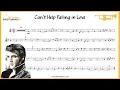 Lagu Cant Help Falling in Love - Trumpet Solo with Sheet Music and Play Along