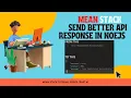Create API response in MEAN stack project Error Success Response in NodeJs Auth Series Part 4