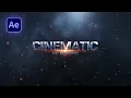 After Effects Tutorial Cinematic Trailer Title Animation in After Effects No Plugins