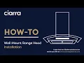 Wall Mount Range Hood 30 CAS75502 36 CAS90502 Installation Guide How-To