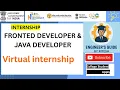FULL STACK WEB DEVELOPMENT AND JAVA DEVELOPER INTERNSHIP