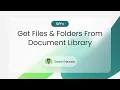SharePoint Framework Tutorial - Get Folders Files from Document Library Using PnP JS
