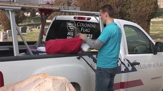 colonial flags flag care programs