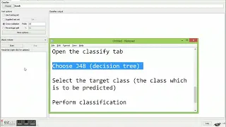 Weka Preprocessing Classification Demo