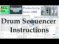 Productivity 1000 Series PLC Drum Sequencer Instructions