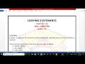 Looping Statment in QBasic CH 5 TUTORIAL CLASS 7