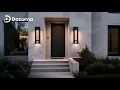 Waterproof Modern Black Crystal Glass Outdoor Light Bubble Wall Sconce 3000K LED