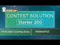 Permutation Counting Easy PERMCNTEZ Starter 200 CodeChef Solution