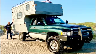 DIY OFF-GRID OVERLANDING Truck Camper RIG! // SOLAR // BUMPER // GUARD Terra Tula