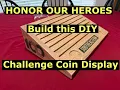 DIY Oak Challenge Coin Display Honor Our Heroes with a Handmade Veterans Auction Piece