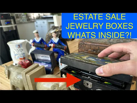 Download MP3 Searching estate sale jewelry boxes and more! what will we find today?!