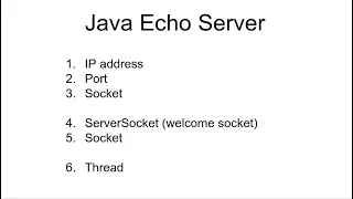 Implementing an echo server in Java using sockets and threads