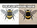 Let s Digitize a Bee Machine Embroidery Digitizing Tutorial