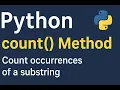 Python String count Method Explained Python Programming Tutorial