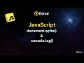 JavaScript document write console log Class 2 Ostad