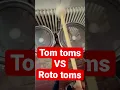 Download Lagu Tom toms VS Roto toms #drums #drummer #drumcover