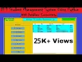 Student Management System Using Python with Database Connectivity Python mini projects