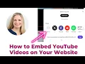 Download Lagu How to Embed a YouTube Video on your Website - WATCH THIS