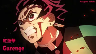 Lyrics AMV Kimetsu No Yaiba OP Full Gurenge LiSA 