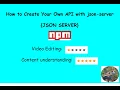 How to Create Your Own API with json-server