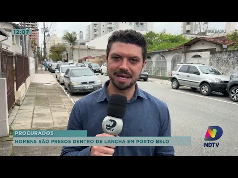 Homens são presos dentro de lancha em Porto Belo, carro capota em acidente de trânsito em Penha
