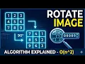 ROTATE IMAGE Matrix Rotation Trick Transpose Reverse LeetCode 48 Interview Favorite