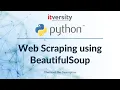 Mastering Python - Web Scraping using BeautifulSoup