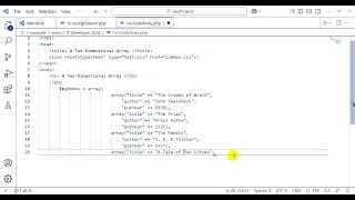 21-PHP Multidimensional Arrays Array PHP Developer