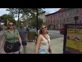 Walking Around Exploring Hoboken NJ ferry to NYC and NYC South Street Sea Port