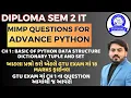 ADVANCE PYTHON MIMP QUESTION FOR GTU EXAM ADVANCE PYTHON CH 1 MIMP QUESTION FOR GTU EXAM SEM 2 IT