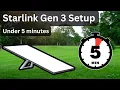 How to Setup Starlink Gen 3 FAST Less than 5 Minutes RV Setup