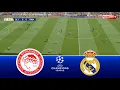 Olympiacos vs Real Madrid - UEFA Champions League 25/26 | Full Match All Goals | Pes 21 Gameplay