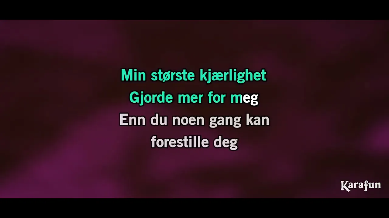 Min Første Kjærlighet - Jahn Teigen - Karaoke Min Første Kjærlighet - Jahn Teigen - Karaoke