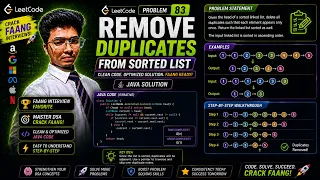 LeetCode 83 Java Solution for Removing Duplicates from Sorted List