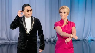 Britney Learns Gangnam Style from Psy
