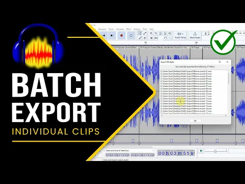 Download MP3 How to Split and Export Multiple Audio Clips at Once in Audacity |