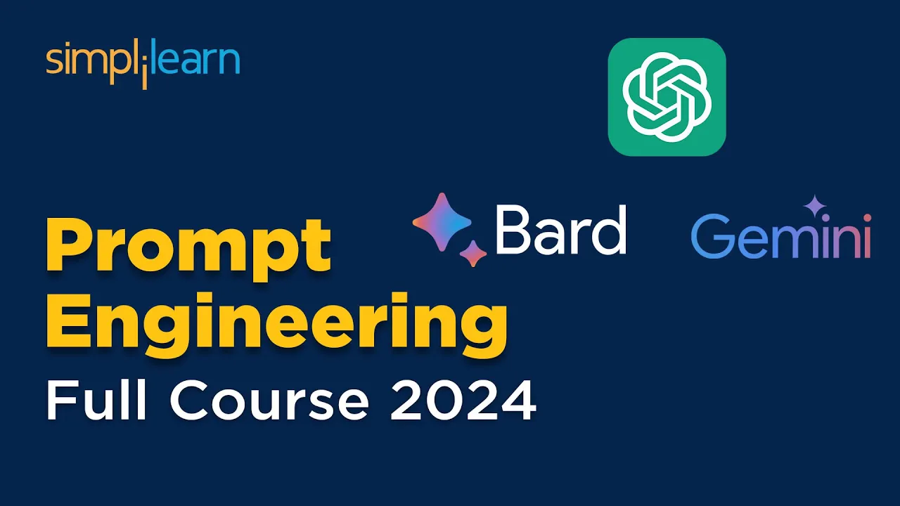 Outline Video Prompt Engineering Basics Full Course 2024 | Prompt Engineering Course | Simplilearn