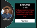 Binary Tree Math Find out maximum minimum Data Structure Bangla Tutorial