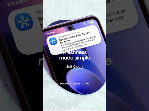 Before & After Bespoke AI Laundry Combo - Self Clean｜Bespoke AI｜Samsung