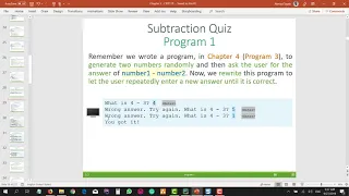 CPIT110 Chapter 5 5 2 The while Loop - Part 2 of 6