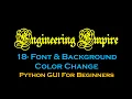 18 - how to change font and bg color in pycharm