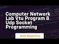 Computer network lab vtu program 8 udp socket programming