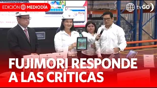 Presidenta Fujimori responde a críticas sobre las normas escolares | Edición Mediodía