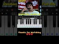 Download Lagu Dusmanto Raja Jodi Hotam Ami Bengali Hit song on mobile piano || Kumar sanu || Bengali Hit #shorts