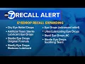 Eye drop recall expands Might not meet sanitary standards