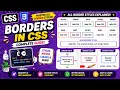 CSS BORDERS STYLE DOTTED DASHED ETC WIDTH COLOR ROUND CORNORS TUTORIAL