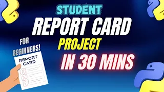 Student Report Card project using python For beginners simple and easy
