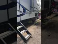 Pulling a travel trailer with tailgate down and golf cart in the bed of truck Extended shank
