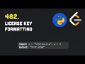 Leetcode 482 License Key Formatting