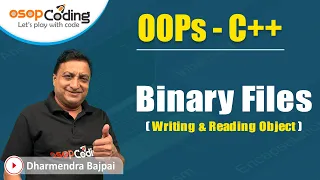 Binary Files Writing Reading object write read OOP s using c